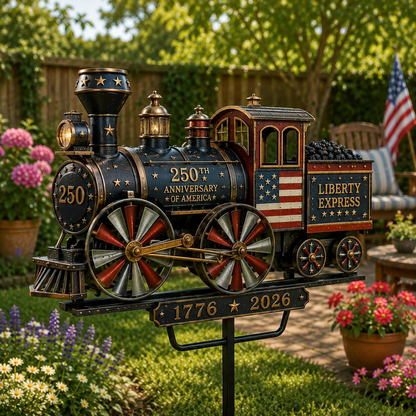 🔥Limited time 55% OFF🔥🚂 “Liberty Express” Train Garden Wind Spinner -✈️ (Free Delivery Fee)