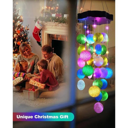 🎁49% OFF - 🌈 ✨ Solar-Powered Seashell Wind Chime Light