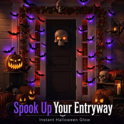 🔥Last Day 50% OFF 🦇Halloween 3D Bat LED Wall Light Decor