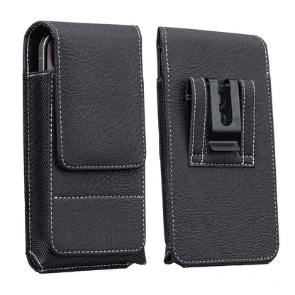 ⚡Big Discount | Waist Belt Cell Phone Pouch 📱 Multi-Pocket Leather Holster with Card Holder