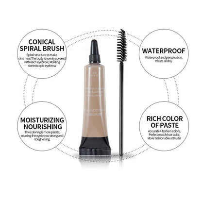 ⭐Long-lasting Waterproof Smudge-proof Liquid Eyebrow Gel/Tint(With Free Brush)