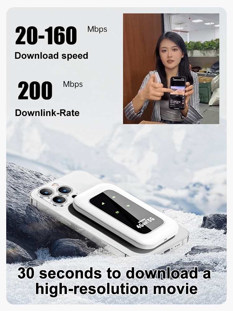 🎁This Week's Surprise price- [Power on and use] All-network portable wifi
