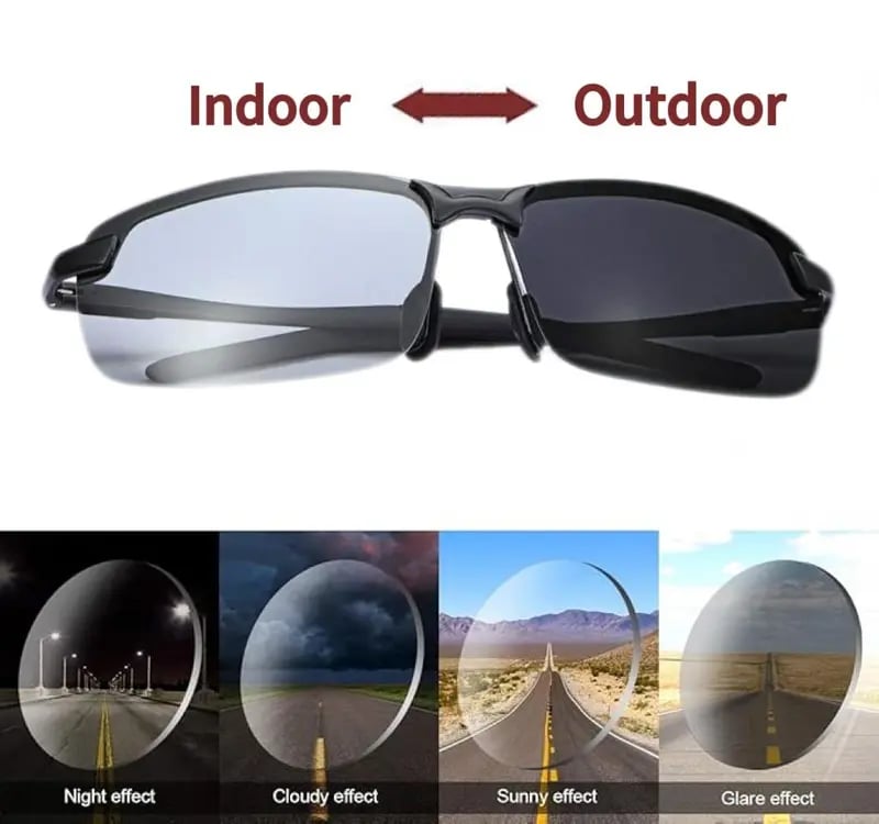 HD Polarized Photochromic Sunglasses UV400 Protection