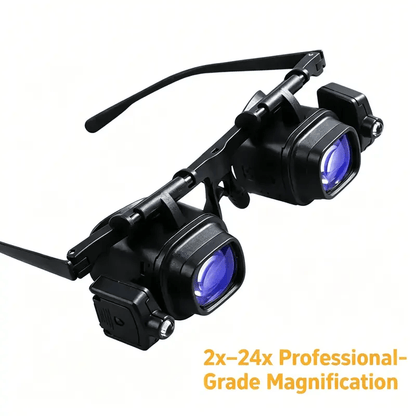 🔬 LIMITED-TIME 50% OFF! ✨ Precision LED Magnifier Glasses – Interchangeable Lenses, Dual LED, Hands-Free 💡