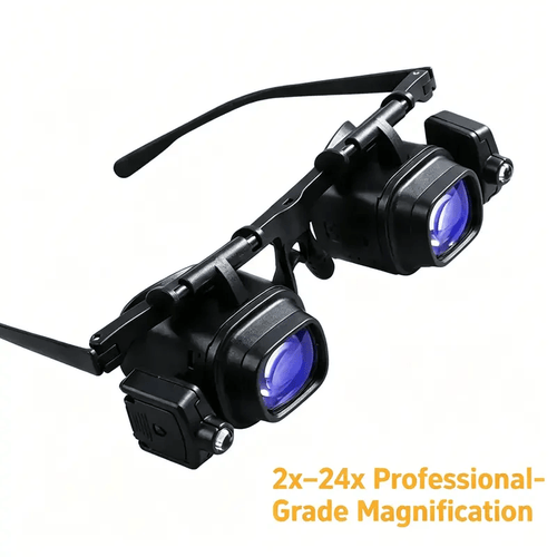 🔬 LIMITED-TIME 50% OFF! ✨ Precision LED Magnifier Glasses – Interchangeable Lenses, Dual LED, Hands-Free 💡