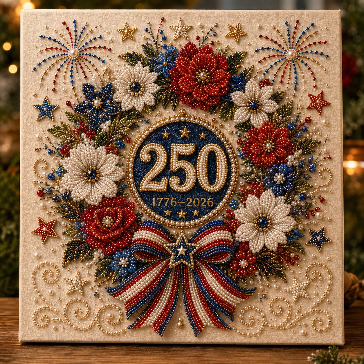 🇺🇸 USA 250th Anniversary DIY Pearl Painting Kit ✨❤️‍🔥