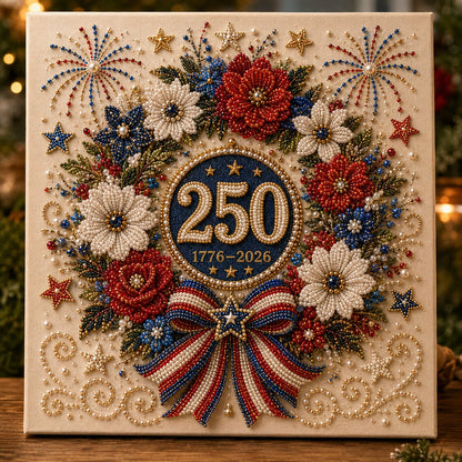 🇺🇸 USA 250th Anniversary DIY Pearl Painting Kit ✨❤️‍🔥