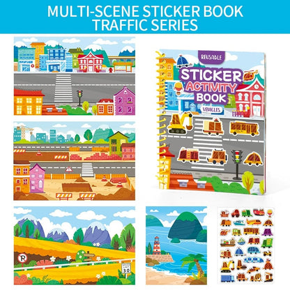 🌟 Reusable Jelly Sticker Activity Book for Kids