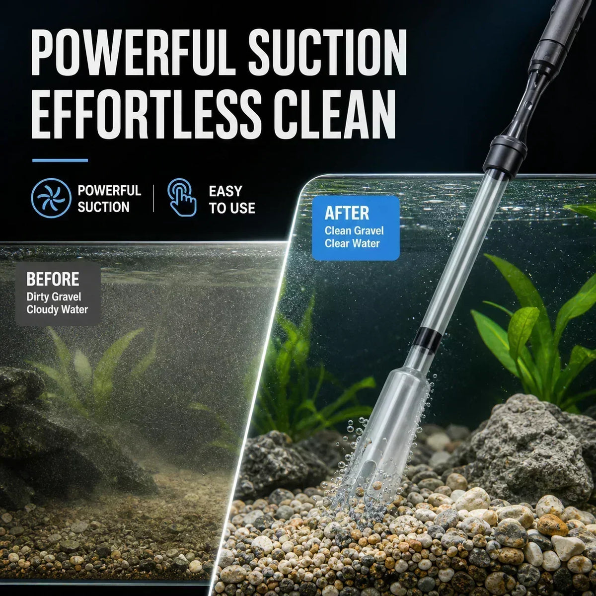 🥳2026 HOT SALE💞✨Electric Aquarium Gravel Cleaner