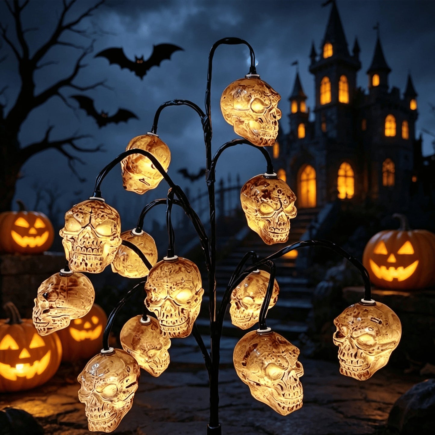 🔥🎃 Pumpkin Solar Stake Lights – Halloween Outdoor Yard Decor