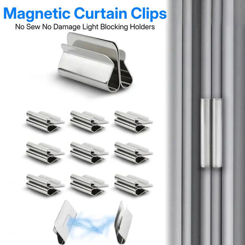 10 Pairs The New Magnetic Curtain Clips | Strong Double-Sided Light Blocking Magnets