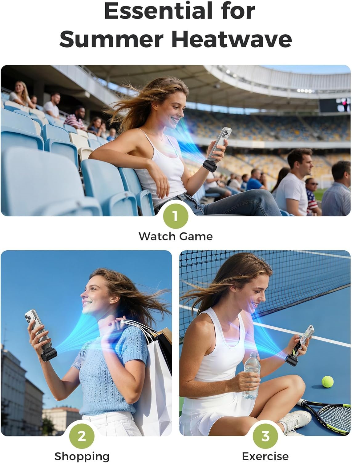 Powerful USB C Phone Fan