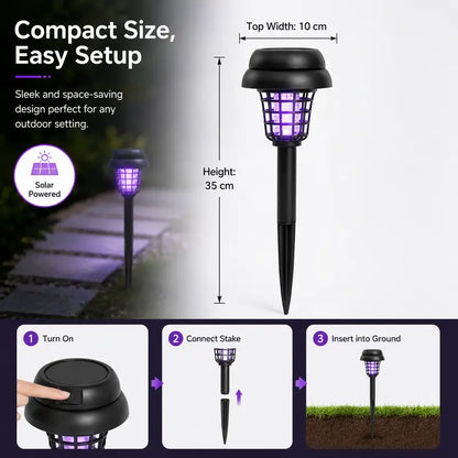 Solar Mosquito Killer Lamp | 3-in-1 Outdoor Light & Bug Zapper