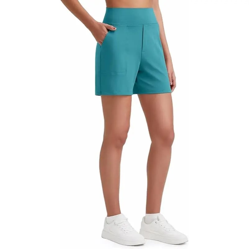 Women's High-Waisted Athletic Bermuda Shorts with Pockets – Running, Yoga, Summer Casual Activewear(Buy 2 Free Shipping)