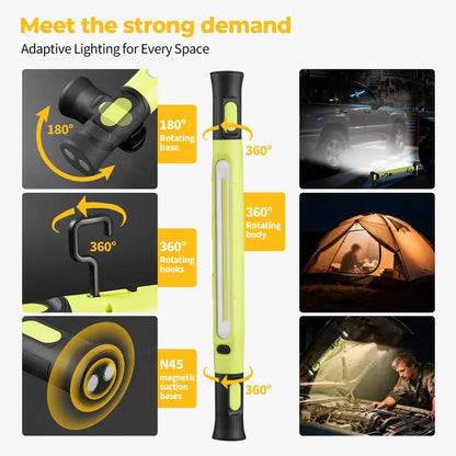 🚗💡Under Hood Work Light Bar, 3000LM LED Magnetic Light Bar