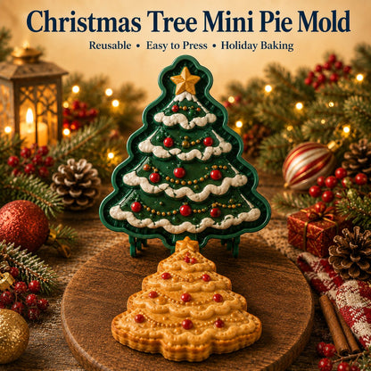 ⏳ Last Day 49% OFF – 🎄16-Design Christmas Mini Pie Mold Collection | Reusable Embossed Molds for Shaping Detailed Santa, Snowman, Reindeer, Tree & Holiday Pies 🥧✨