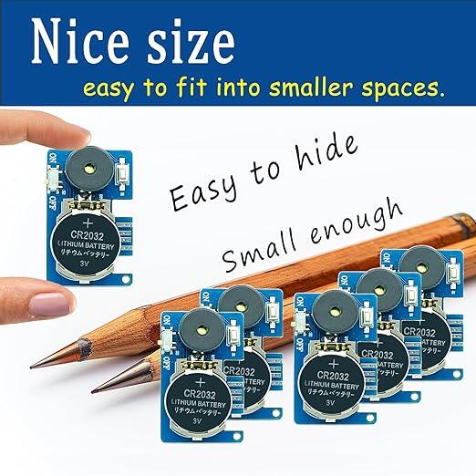 👻 Halloween Mini Buzzer Alarm Circuit Board, CR2032 Battery Powered Sound Module For DIY Ghost Prank Decorations