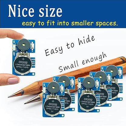 👻 Halloween Mini Buzzer Alarm Circuit Board, CR2032 Battery Powered Sound Module For DIY Ghost Prank Decorations