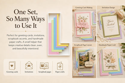 Card Making Alignment Guides Set | Create Perfectly Aligned Handmade Cards Without Guesswork or Crooked Corners ✨