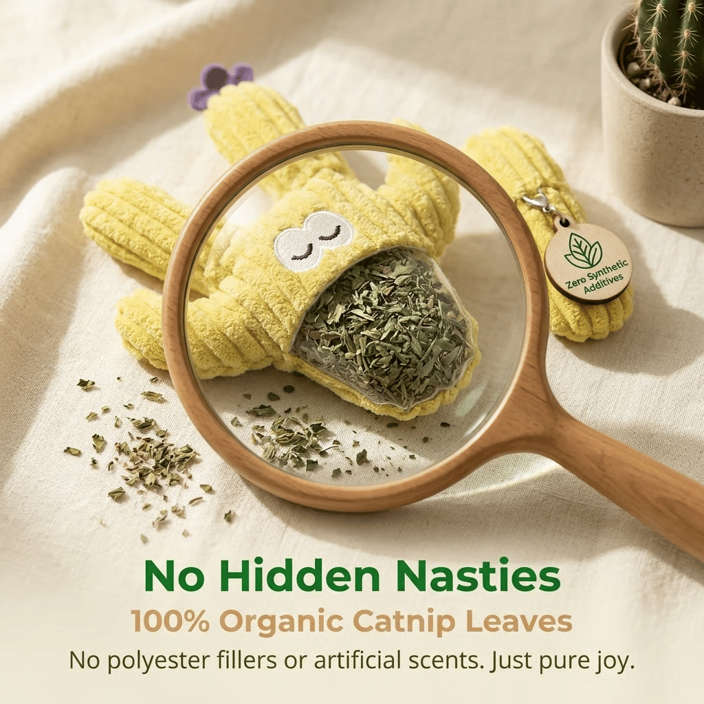 🎁Last Day Promotion 50% OFF🔥Handmade Soft Cactus Kitten Chew Toys with Natural Catnip