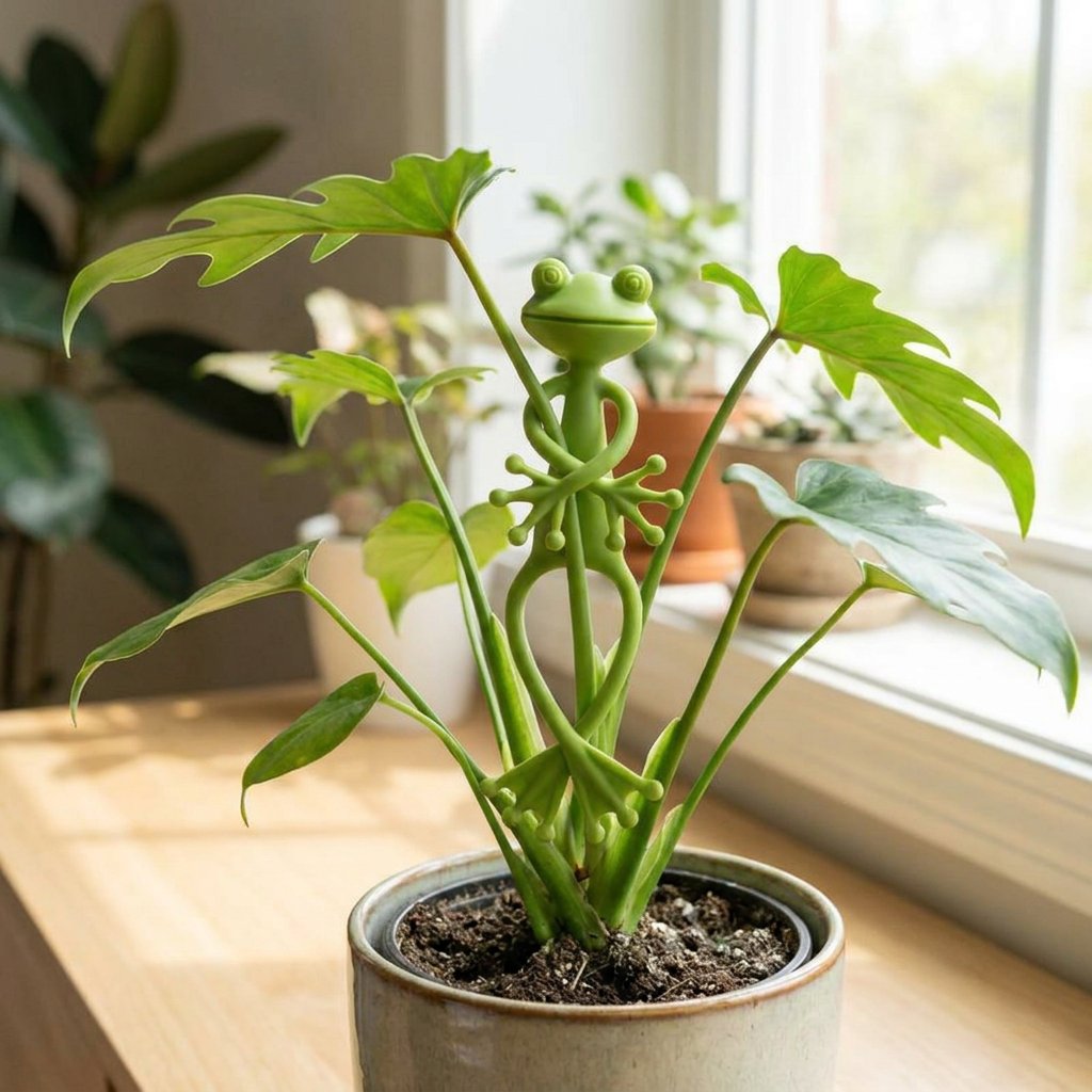Frog Plant Stand Clips 🐸🌿 Support Climbing Plants Indoors Outdoors Stable Growth