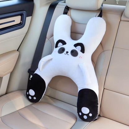 🐷Kids Car Neck Pillow - Soft Plush Pig Design, Car Seat Attachment