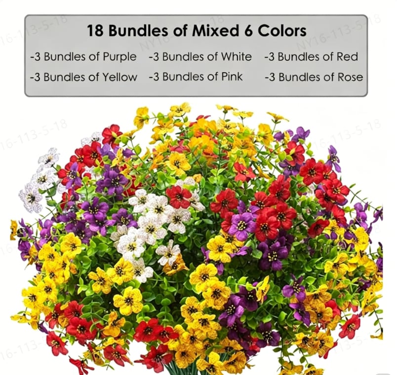 💥Only $1.98 Last Day Promotion!🌺UV Resistant Colorful Artificial Flower🌺