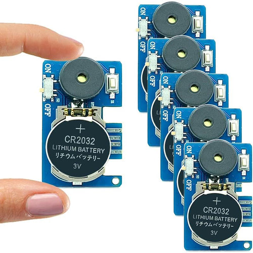 👻 Halloween Mini Buzzer Alarm Circuit Board, CR2032 Battery Powered Sound Module For DIY Ghost Prank Decorations