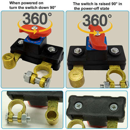 Universal 12V/24V Battery Disconnect Switch