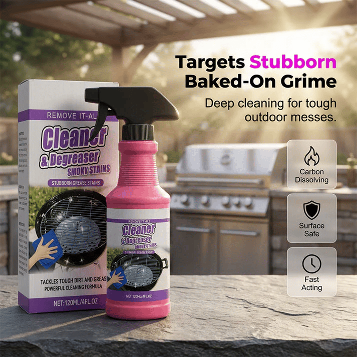 🔥Father's Day Sale: Non-Toxic Grill Cleaner - No Scrubbing, Cuts Grease In Seconds💧