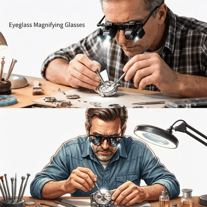 🔬 LIMITED-TIME 50% OFF! ✨ Precision LED Magnifier Glasses – Interchangeable Lenses, Dual LED, Hands-Free 💡