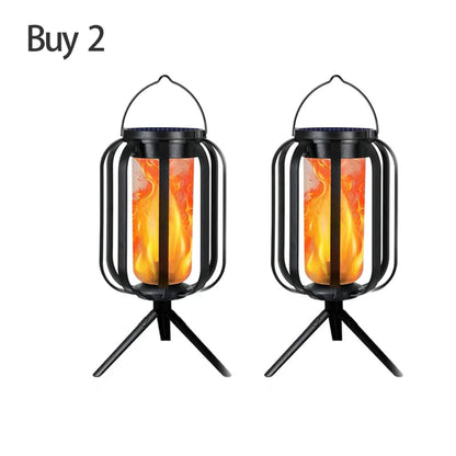 ☀️ Solar Flicker Flame Lantern - Waterproof & Automatic - Realistic warm light, perfect for patios, gardens or paths - no cable needed 🌙