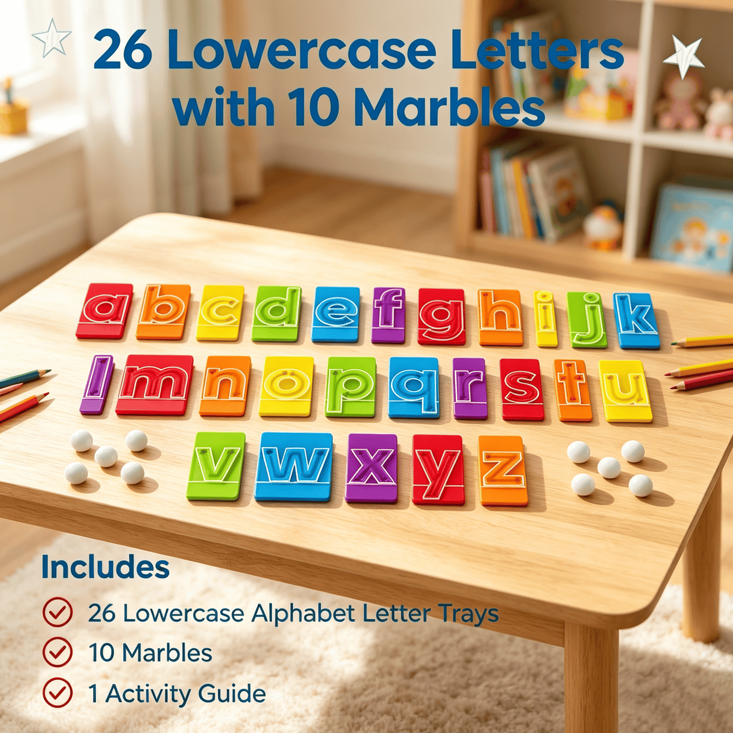 🔤Marble Tracers - Lowercase Letters🌀Roll Into Letter-Writing Fun!🎁
