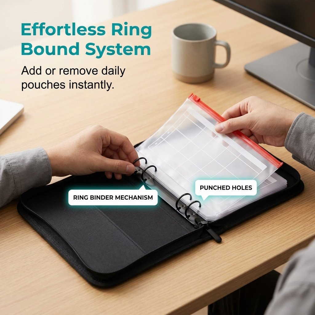 📌 Waterproof Pill Organizer-Large BPA-Free Weekly Medicine Organizer💊