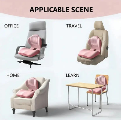 ❤️Sit Longer in Comfort with Ergonomic Memory Foam Back & Seat  Support