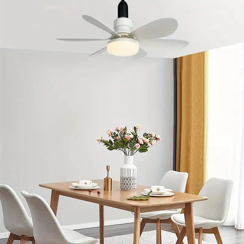 🎁 2-in-1 Portable Ceiling Fan with Light (Includes Remote Control)
