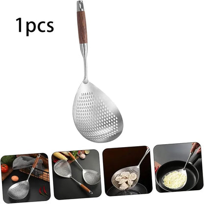 Fine Mesh Stainless Steel Colander - 2026 Upgraded Version Ultra-Fine Filter Mesh with Handle, Oil Filter Spoon, Food Strainer for Kitchen