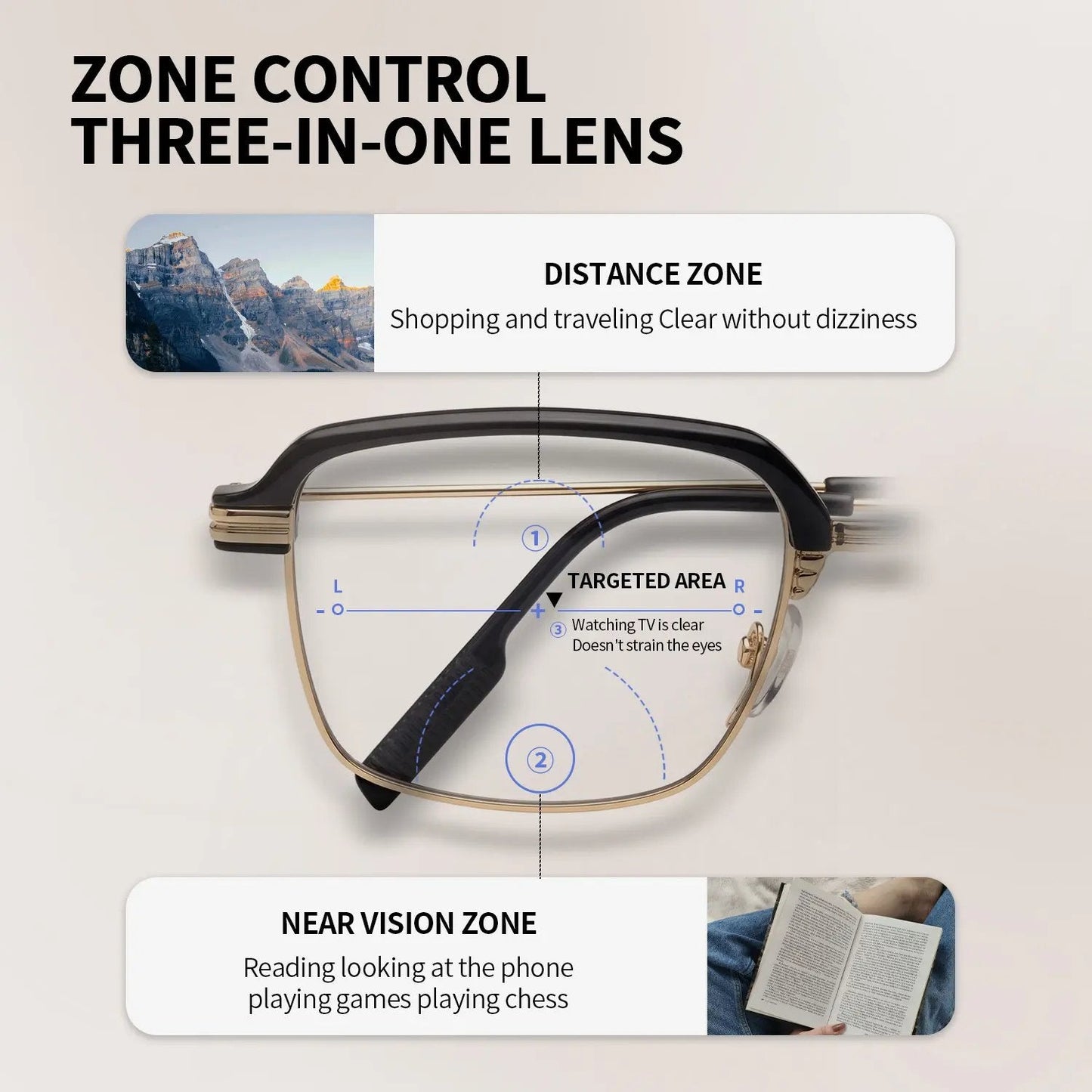 👓✨Auto-Adjusting HD Reading Glasses for Men & Women