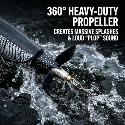 🦈 Elite Surface Predator: Multi-Jointed 360° Rotating Tail Lure