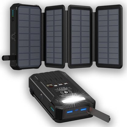 🔥 High-Capacity Solar Charger Power Bank