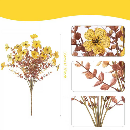 Fall Artificial Flower Halloween 12pcs, UV Resistant Colorful Fake Flower🍂