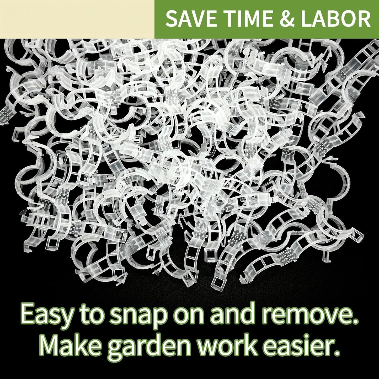 🔥300Pcs Heavy-Duty Tomato Trellis Clips