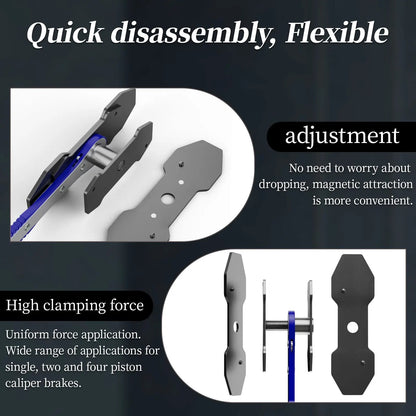 Brake Caliper Piston Press Tool – 360° Rotating Ratchet Wrench for Single, Dual & Quad Piston Disc Brakes