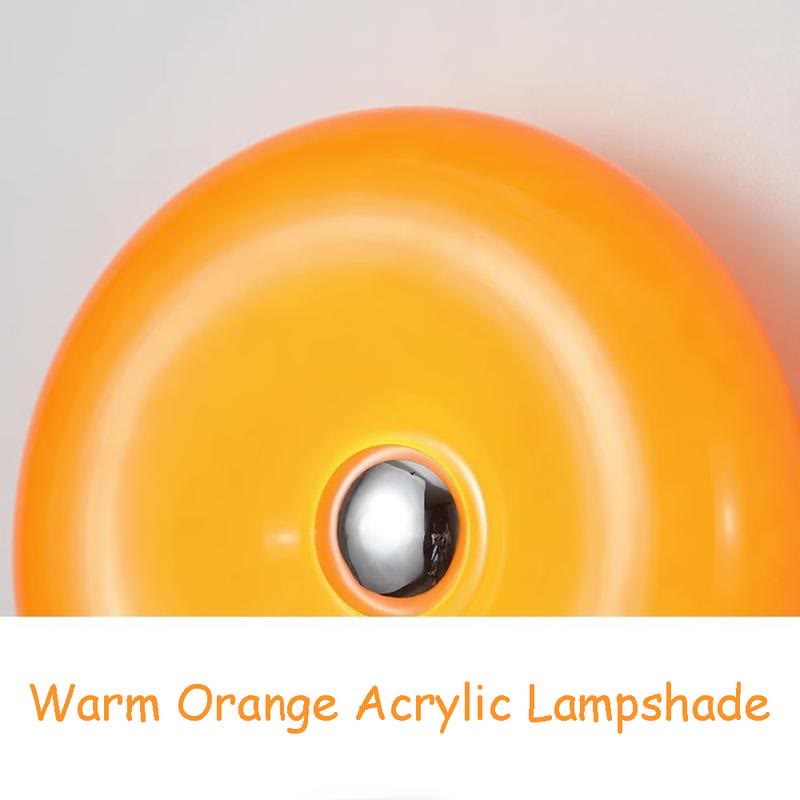 Acrylic-Orange Donut Mood Lamp🍩🌟 Rechargeable Swing Arm Wall Light