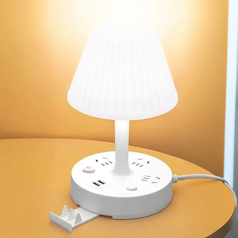 ⏰Table Lamp with USB Port and Outlet