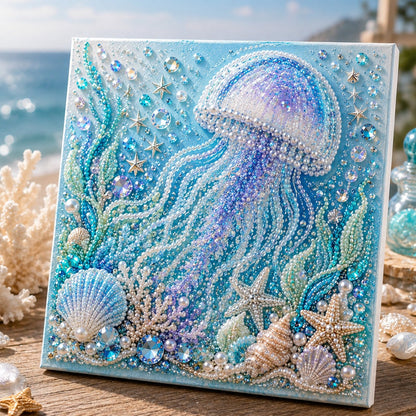 🔥 Last Day 57% OFF - 🌊✨ Ocean Theme Pearl Art DIY Kit – Relaxing DIY Craft to Create Stunning Coastal Artwork