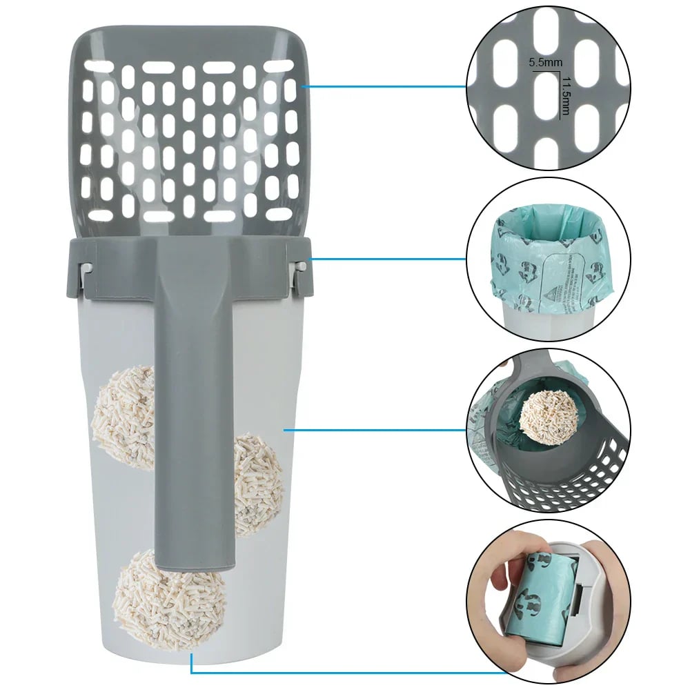 Self-Cleaning Cat Litter Scoop