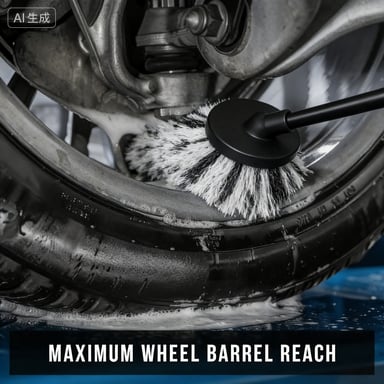 V+ Wheel Barrel Brush, Cleaning Brush for Wheels, 1 Pack