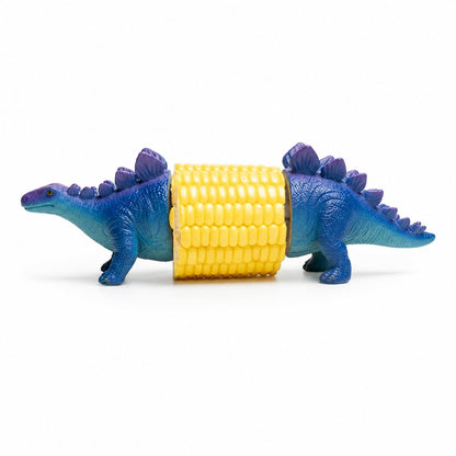 Dinosaur Corn Holders for Corn On The Cob - Funny Corn Cob Holder for Kids and Adults with Stainless Steel Prongs