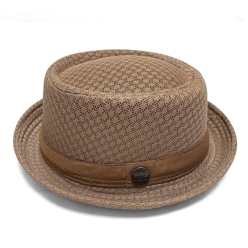 Unisex Breathable Mesh Pork Pie Hat
